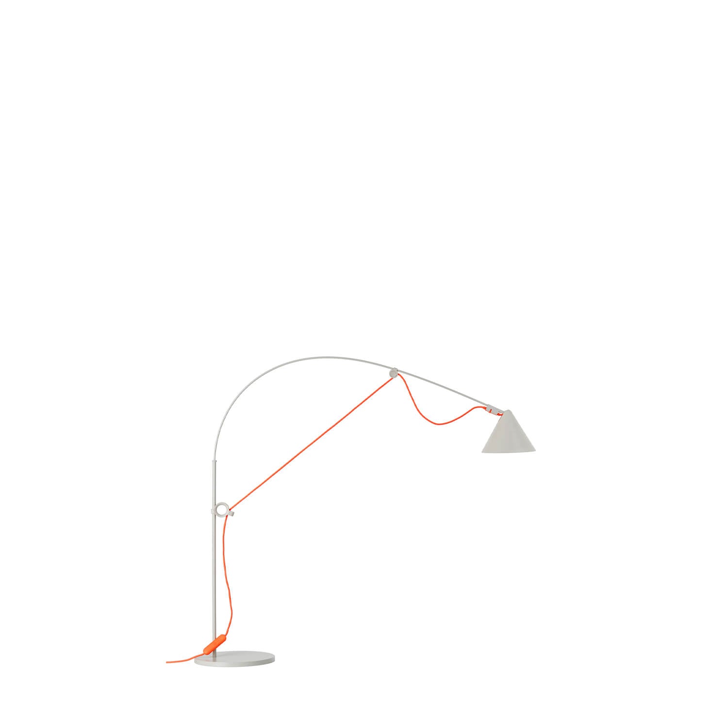 Silk Grey-Orange / Table / Mobile / BlackMenu / Ayno Lamp, designed by Stefan Diez