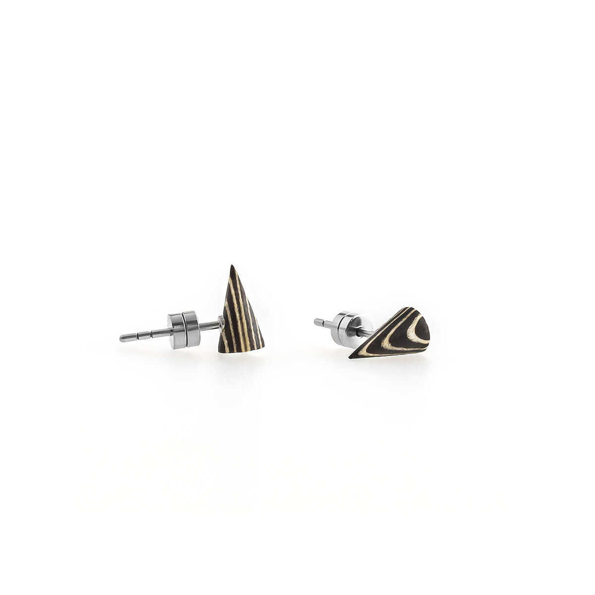 Cone / Sycamore/Ebony / Mobile / BlackMenu / Second Life Duo Earrings, designed by Moissue