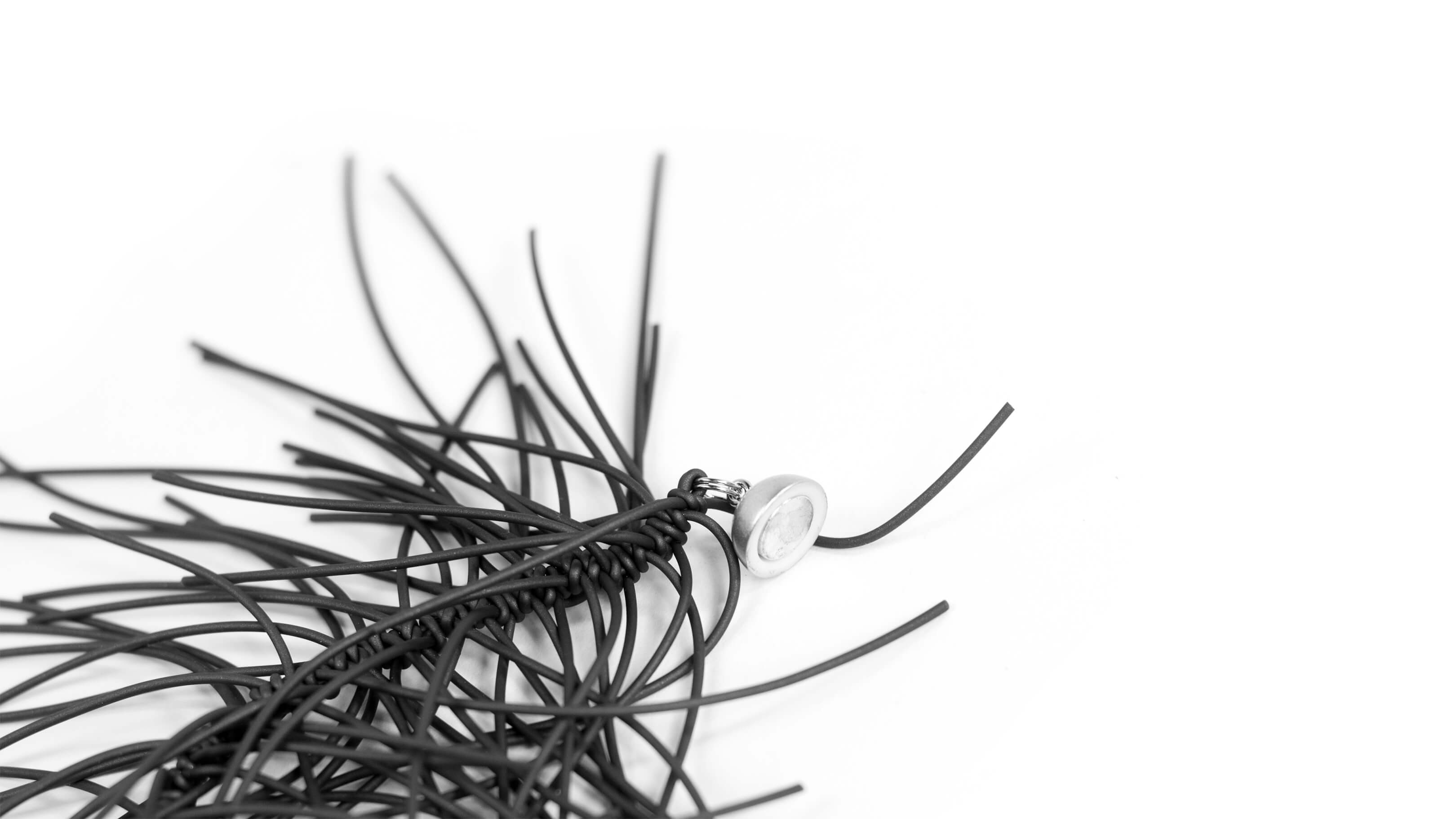 Black PVC / Desktop / BlackMenu / Spike Necklace, designed by Materia Design