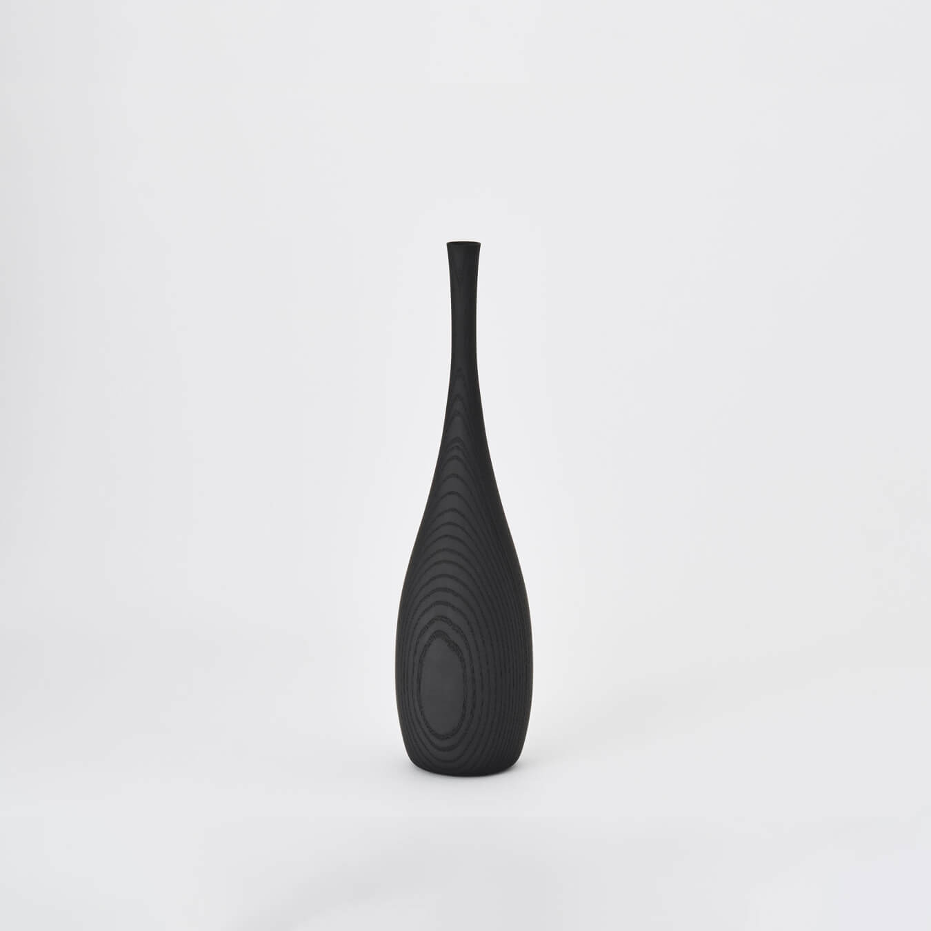 Mezzo / Black Ash / Mobile / BlackMenu / Linea Vases designed by Iwata Mokkou Studio