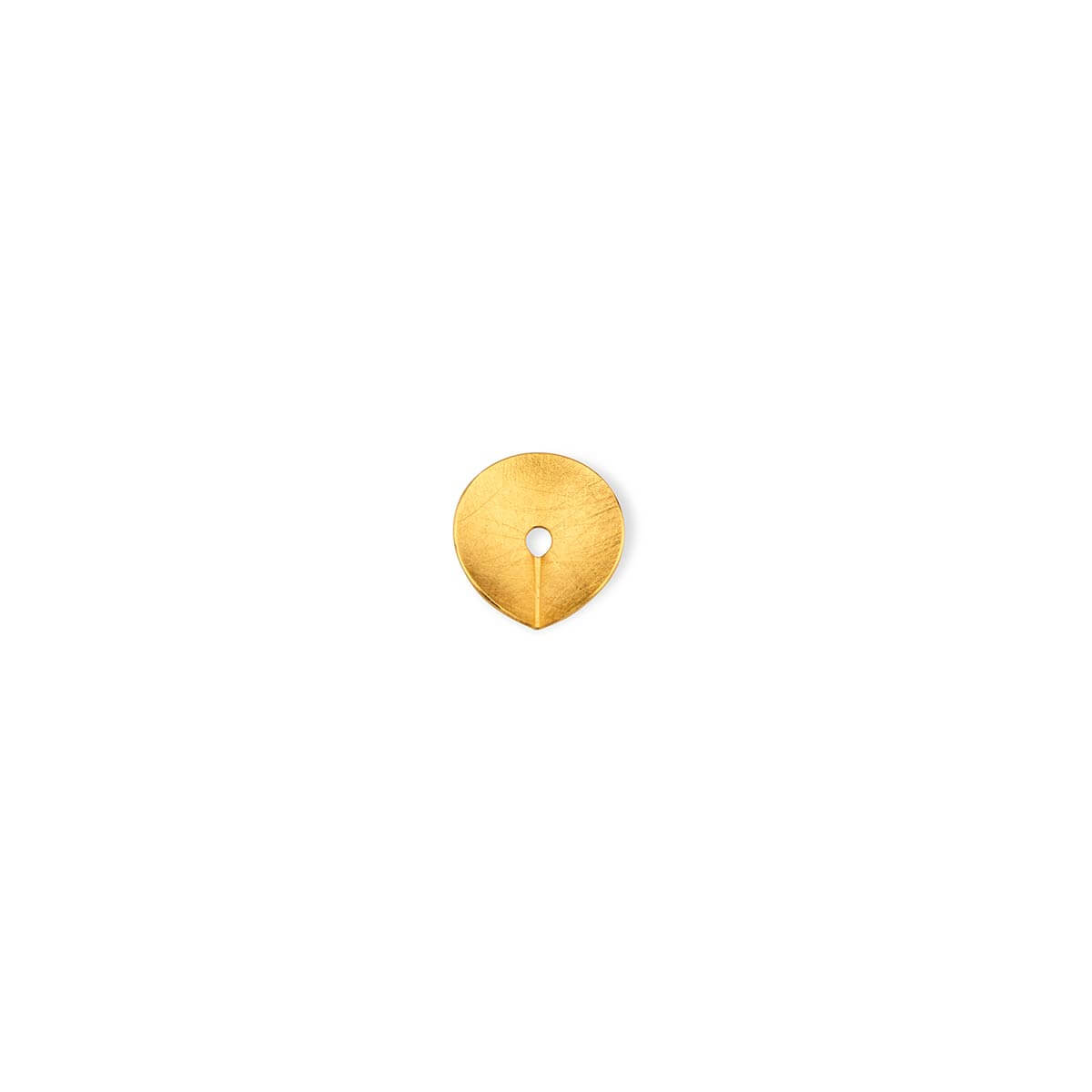 Small / Gold Plated / Mobile / BlackMenu / Creased Disc Pendant Necklace, designed by Marcin Zaremski
