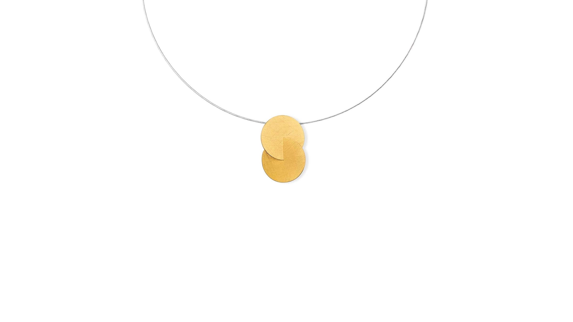 Marcin Zaremski Jewelry Double Disc Pendant Necklace