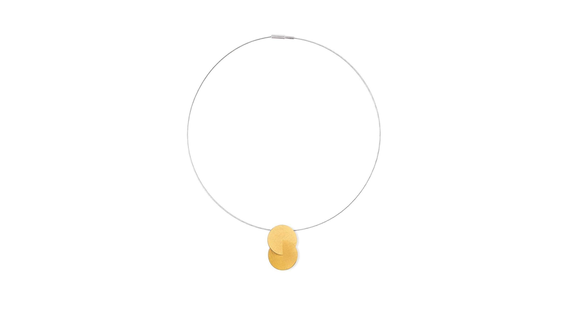 Marcin Zaremski Jewelry Double Disc Pendant Necklace