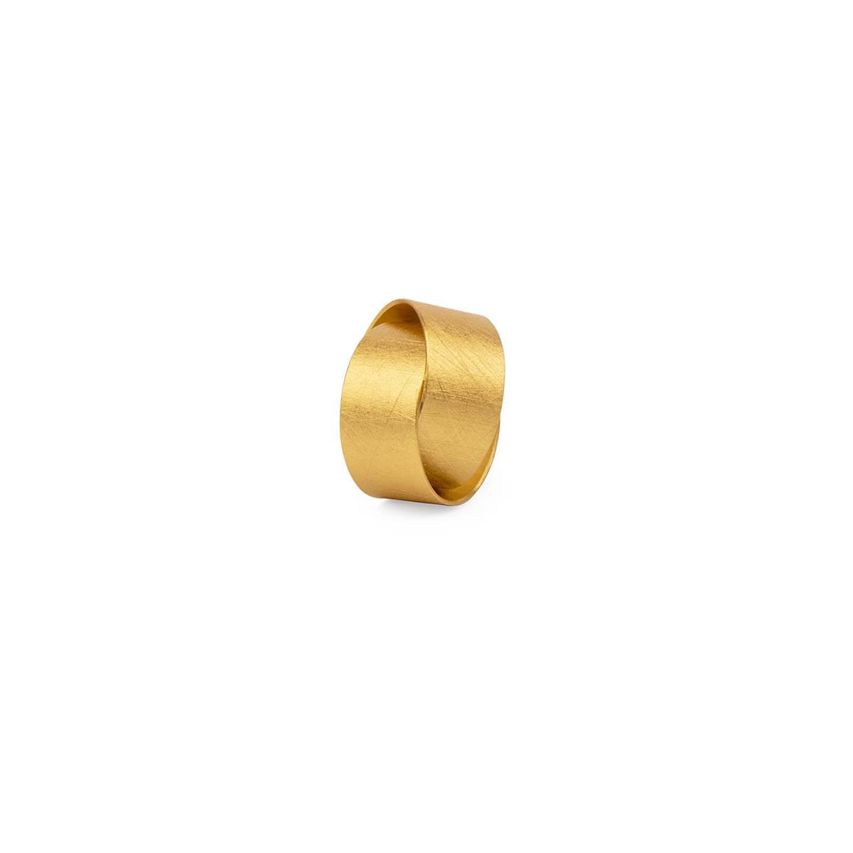 Large / Gold Plated / Mobile / BlackMenu / Double Loop Pendant Necklace, designed by Marcin Zaremski