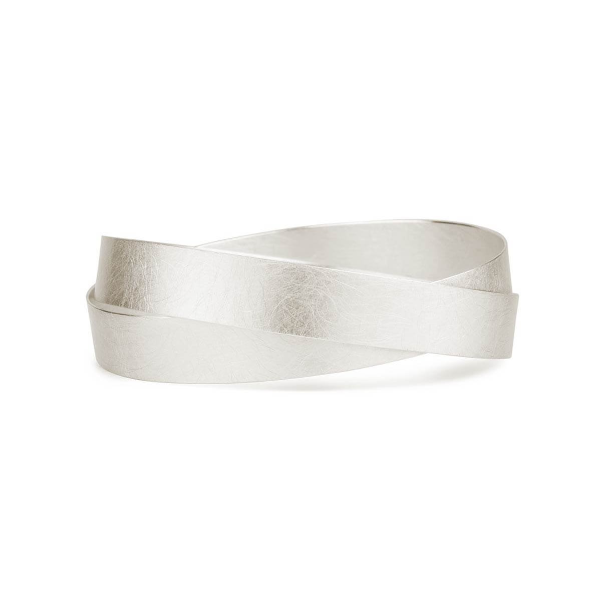 Mobile / BlackMenu / Double Loop Silver Bracelet, designed by Marcin Zaremski