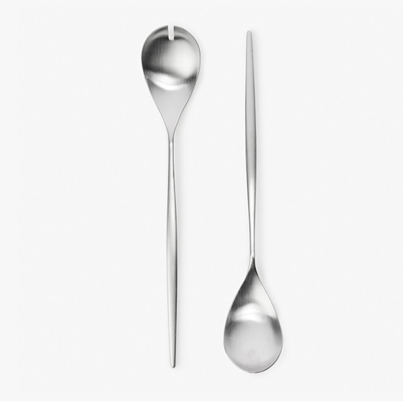 Brushed Steel / Mobile / WhiteMenu / Moon Salad Set From Cutelarias Portuguesas