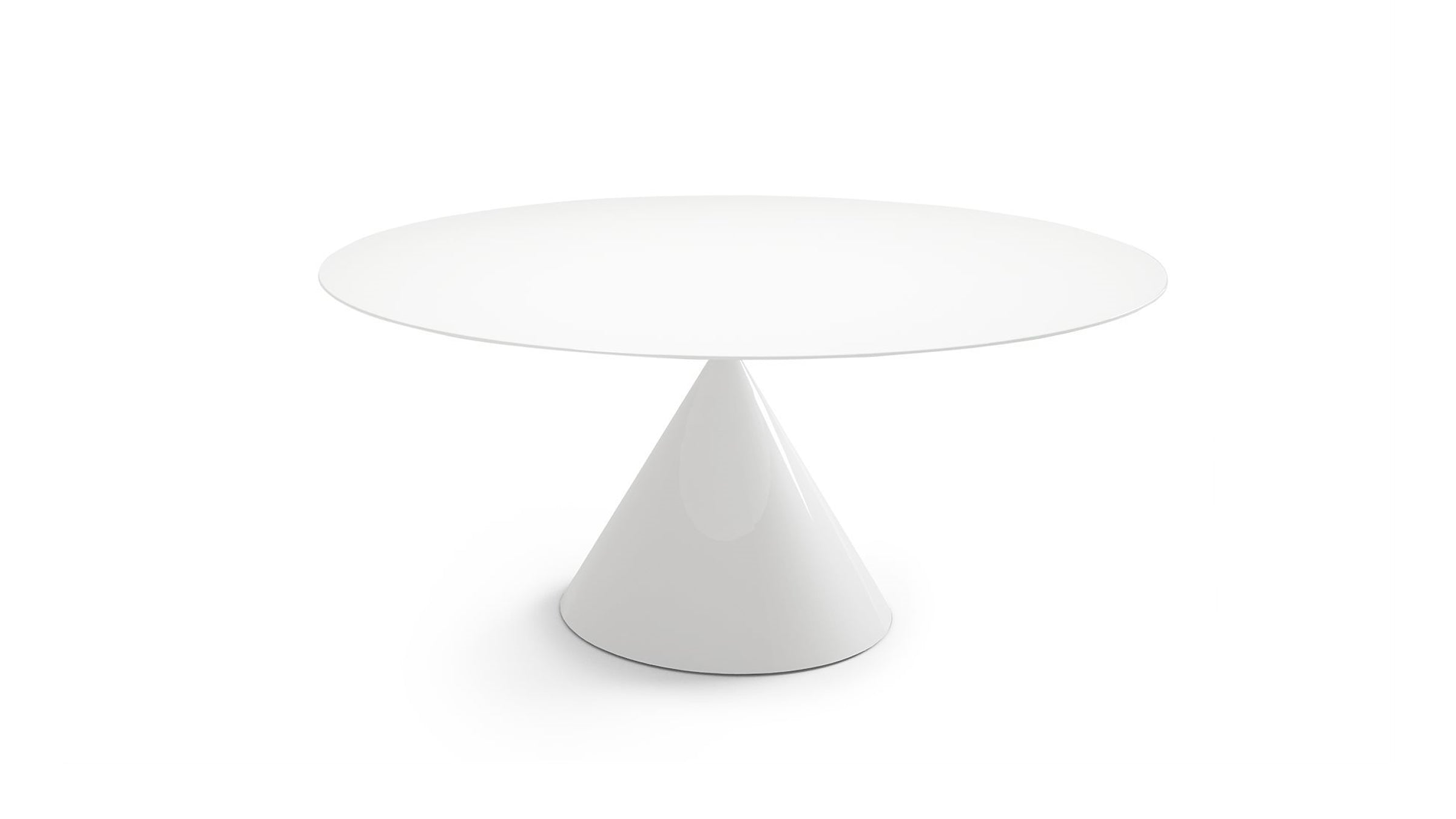 White Duomo / 160cm / Desktop / BlackMenu / Clay Table, designed by Marc Krusin