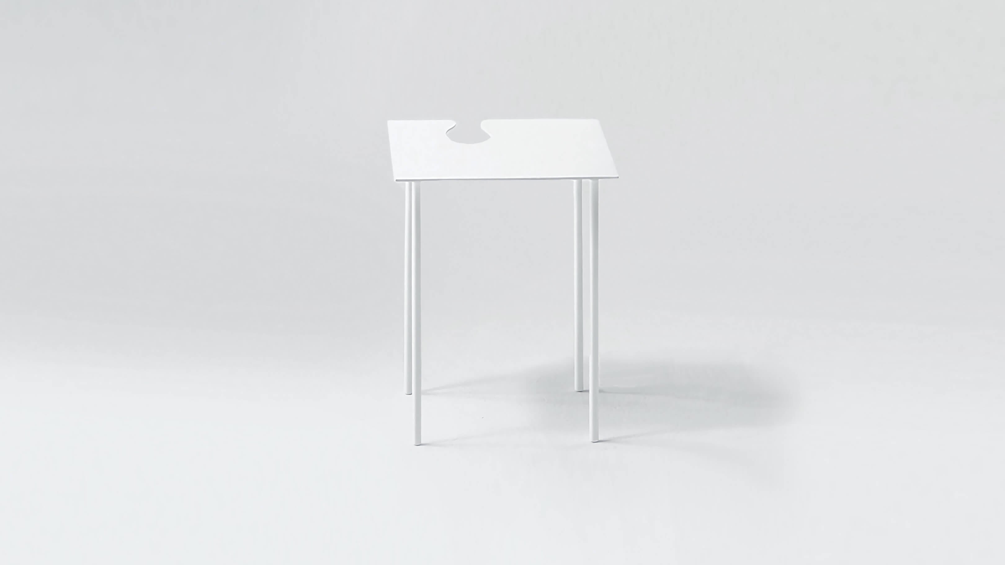 Small Square / Desktop / BlackMenu / Softer than Steel Table, designed by Nendo