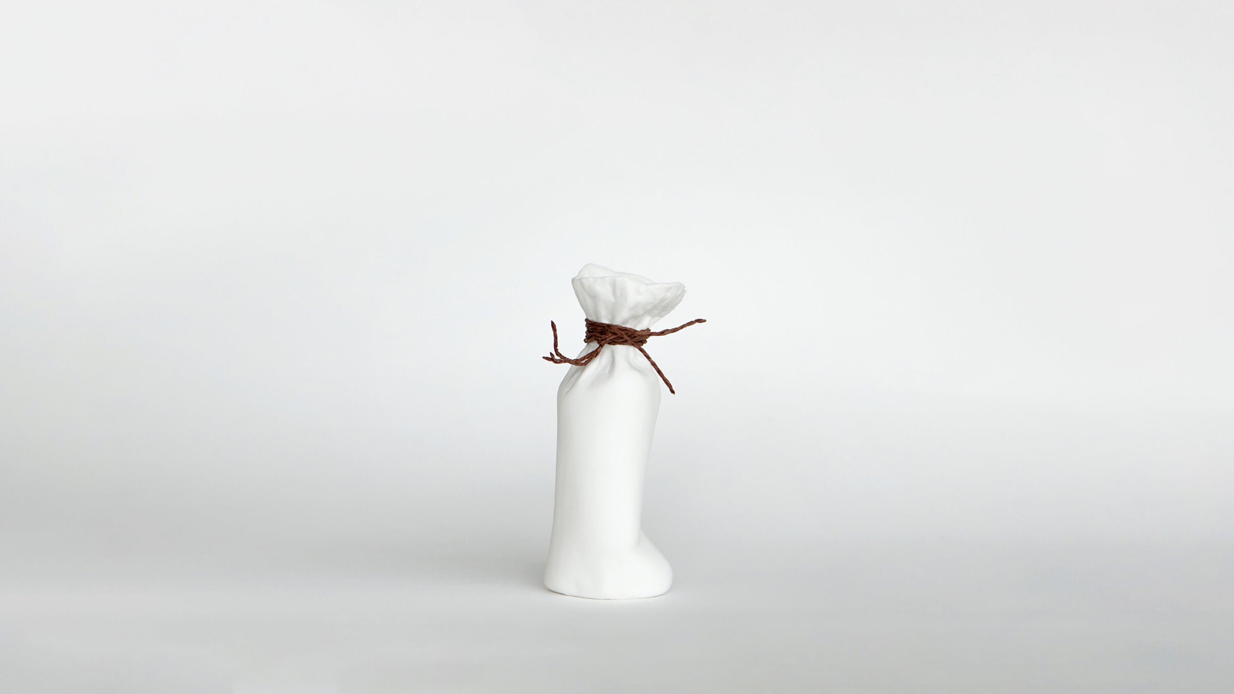 Small / Desktop / BlackMenu / Sack Porcelain Vase, designed by Laurent Trebout