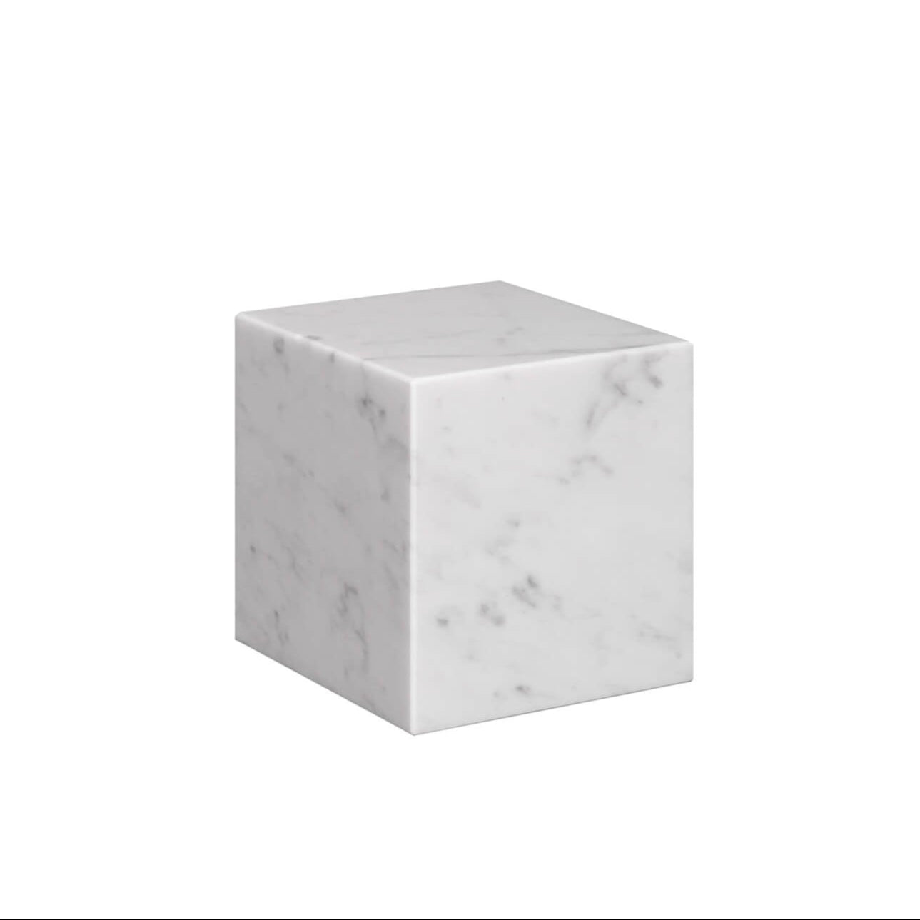 White Carrara Marble / Mobile / BlackMenu /Stop Marble Bookend, designed by Philipp Mainzer