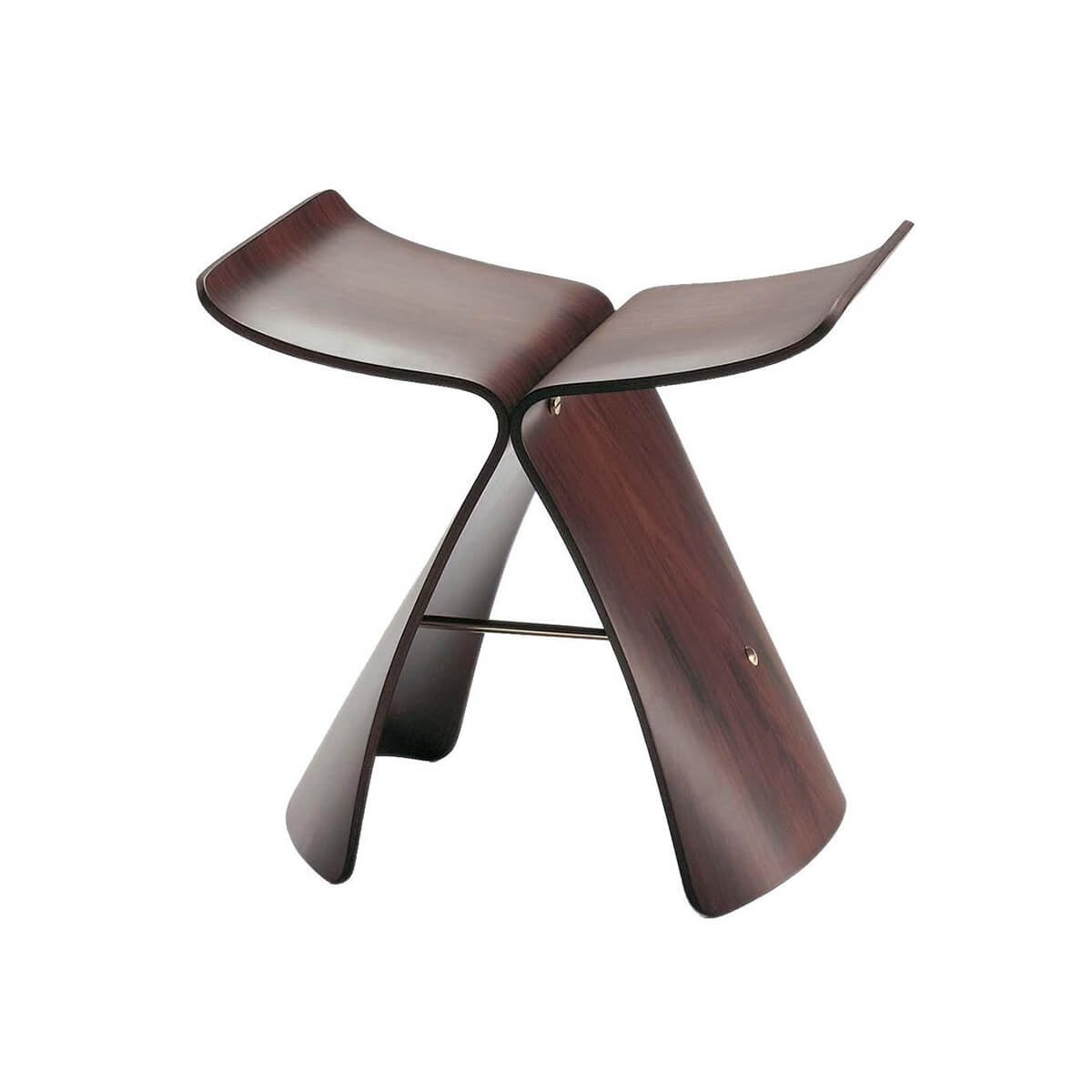 Rosewood / Mobile / BlackMenu / Butterfly Stool Designed By Sori Yanagi for Vitra