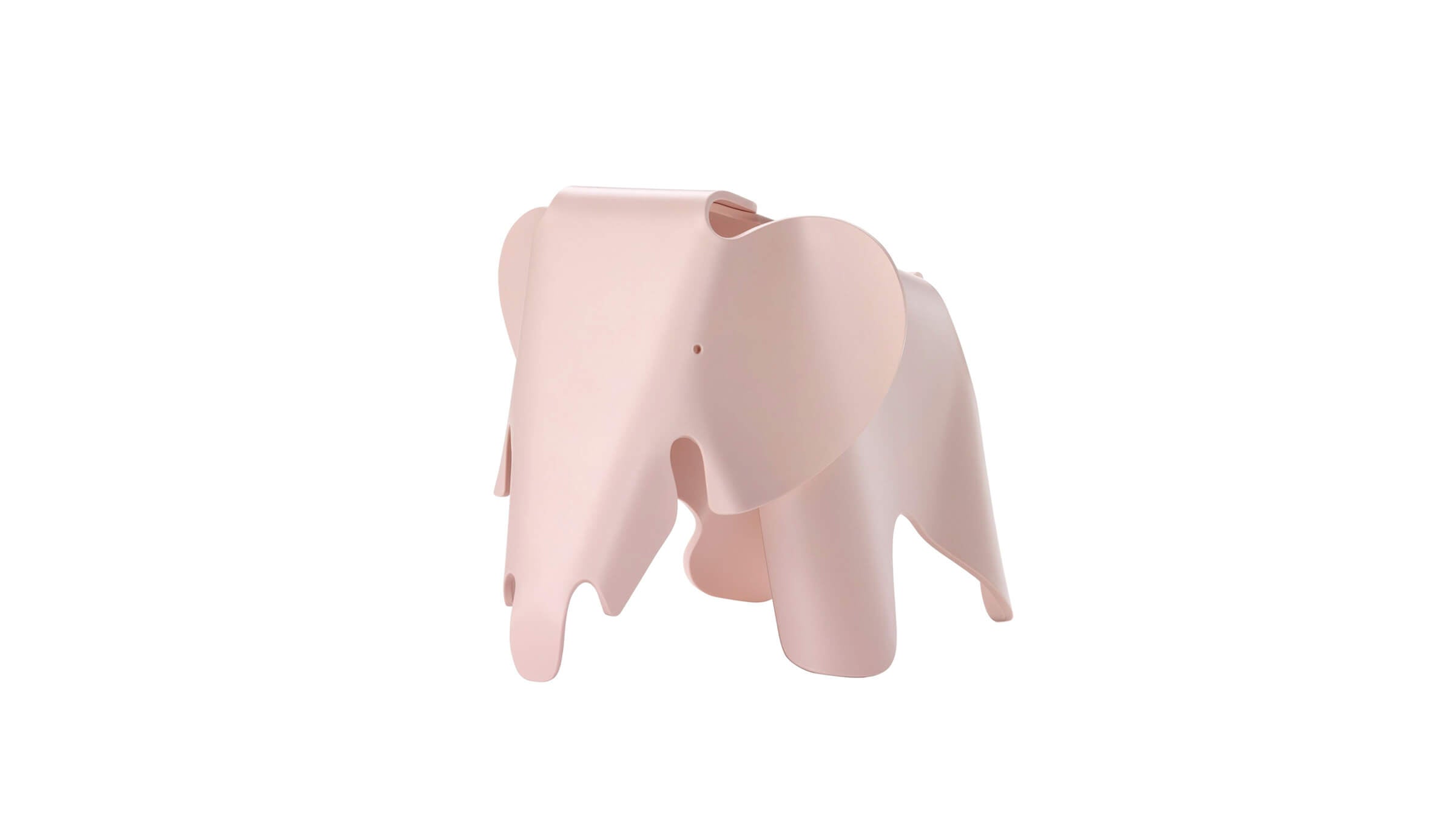 Pale Rose / Desktop / BlackMenu / Eames Elephant, designed by Charles & Ray Eames made by Vitra