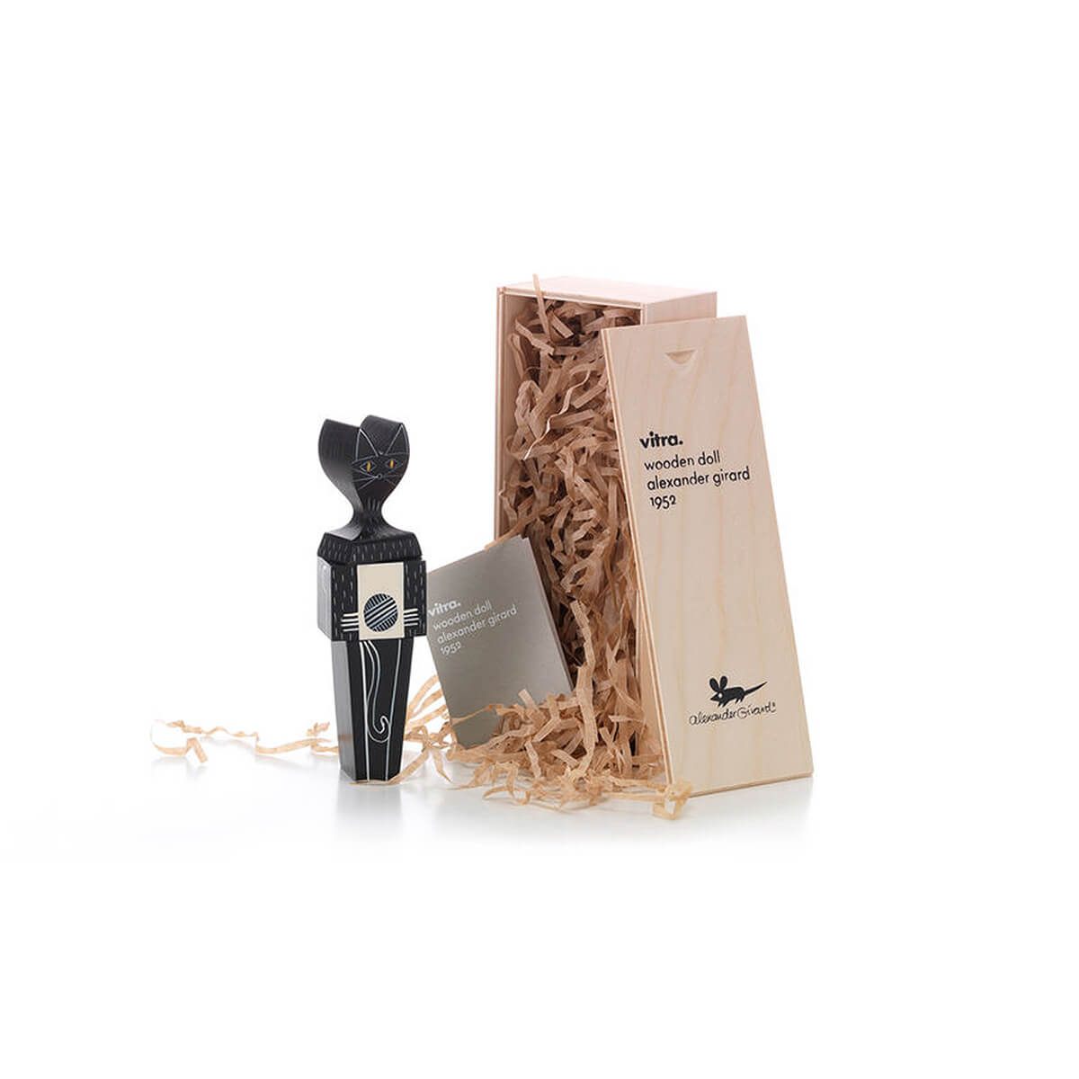 Wooden Doll Cat / Mobile / BlackMenu / Wooden Dolls, designed by Alexander Girard made by Vitra
