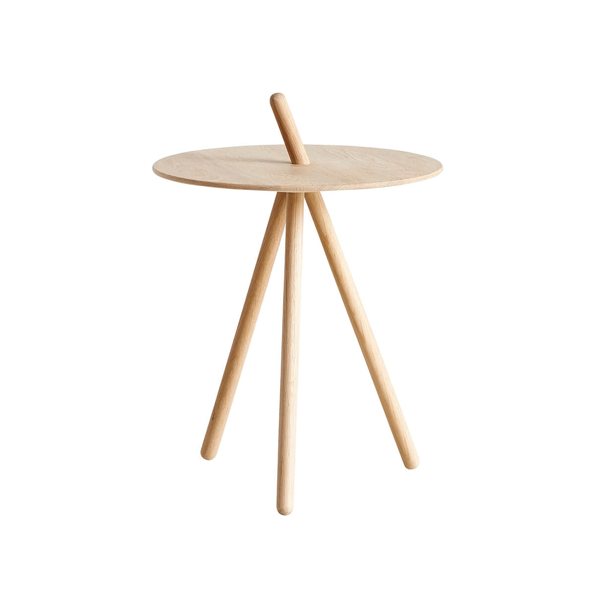 Soap Treated Oak / Mobile / BlackMenu / Come Here Side Table, designed by Steffen Juul