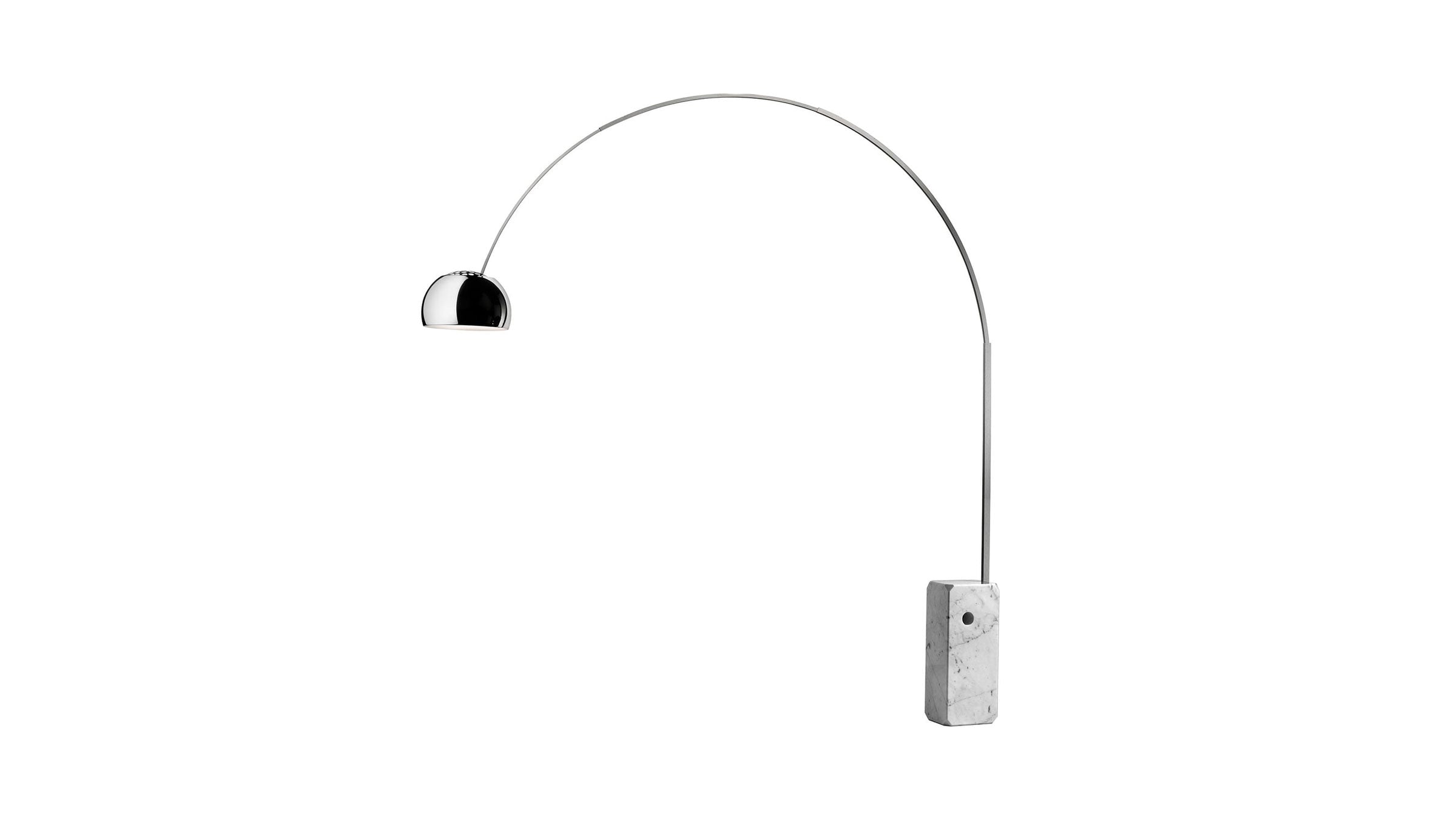 Desktop / BlackMenu / Arco Floor Lamp, designed by Achille Castiglioni