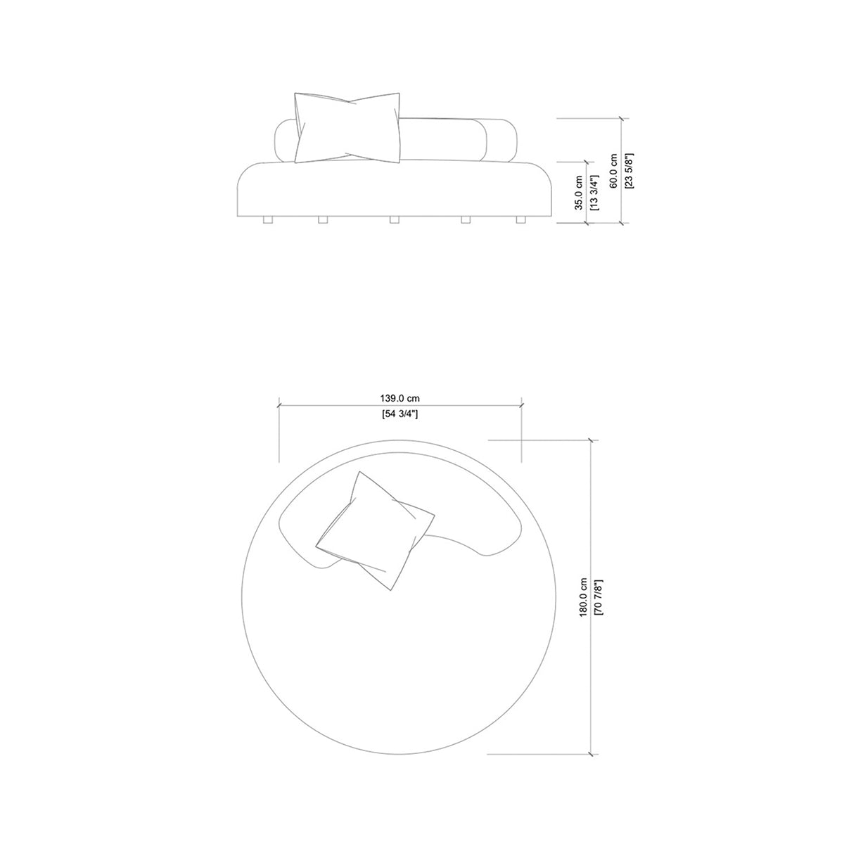 Mobile / BlackMenu / Bubble Rock Sofa, designed by Piero Lissoni made by Living Divani
