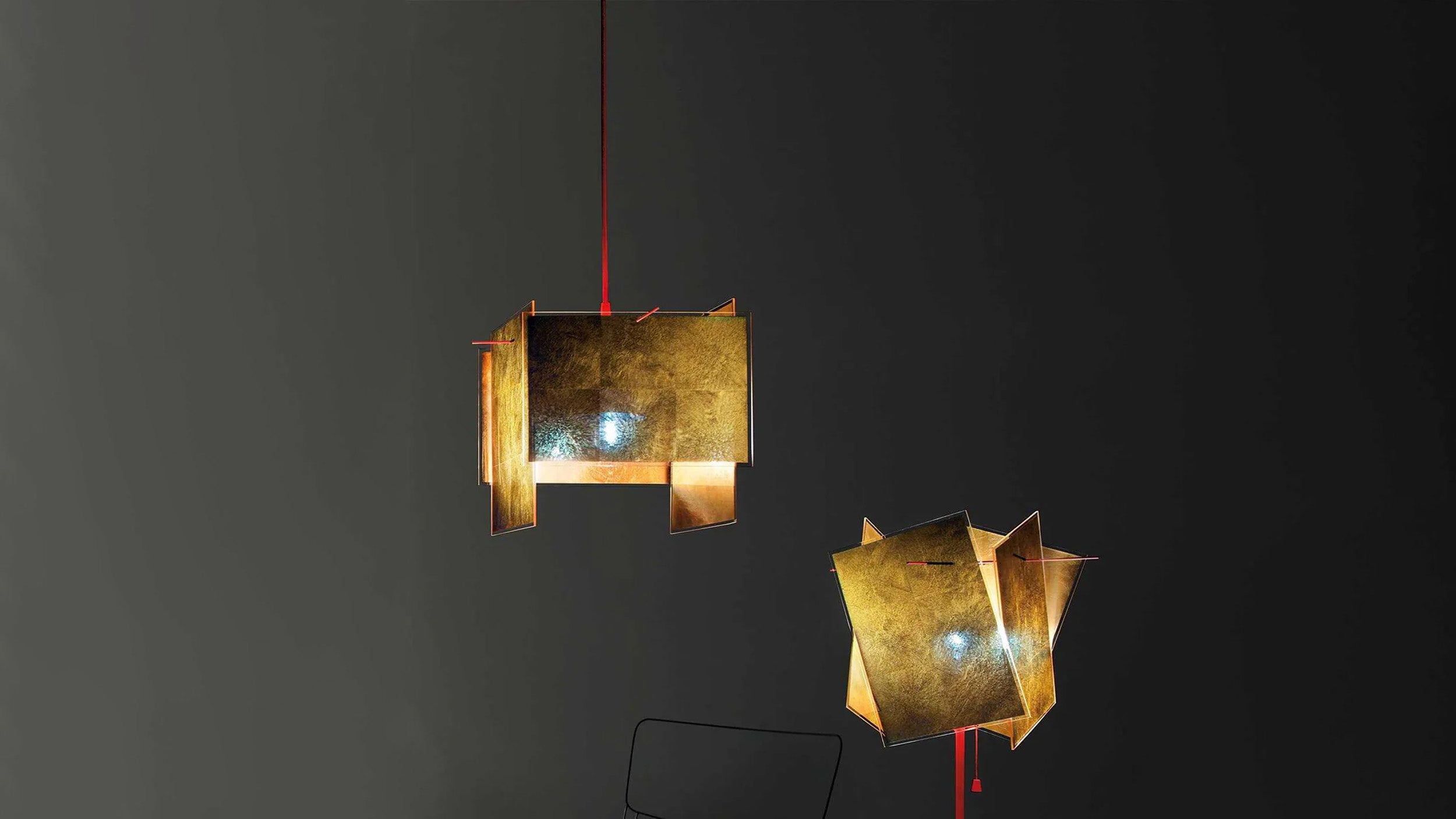 Desktop / 24 Karat Blau Pendant Lamp, designed by Axel Schmid for Ingo Maurer