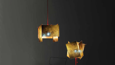 Desktop / 24 Karat Blau Pendant Lamp, designed by Axel Schmid for Ingo Maurer