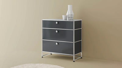 Desktop / 3 Drawer Storage (Y), made by USM Haller