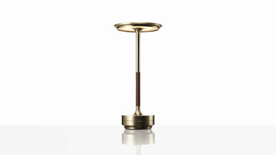 Brass / Desktop / BlackMenu / Turn Craft LED Table Lamp, designed by Nao Tamura made by Ambientec