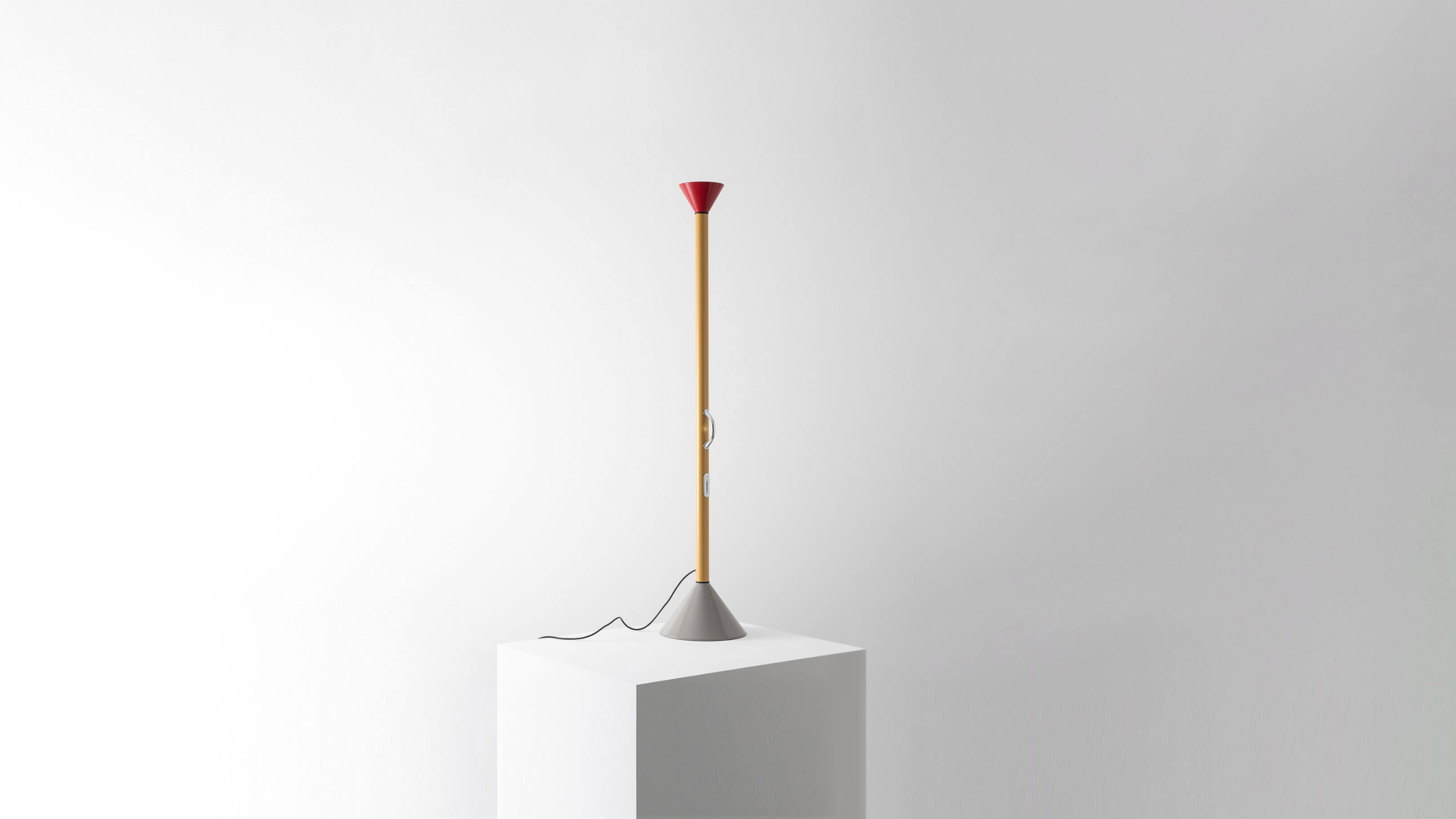 Desktop / WhiteMenu / Callimaco Floor Lamp, designed by Ettore Sottsass