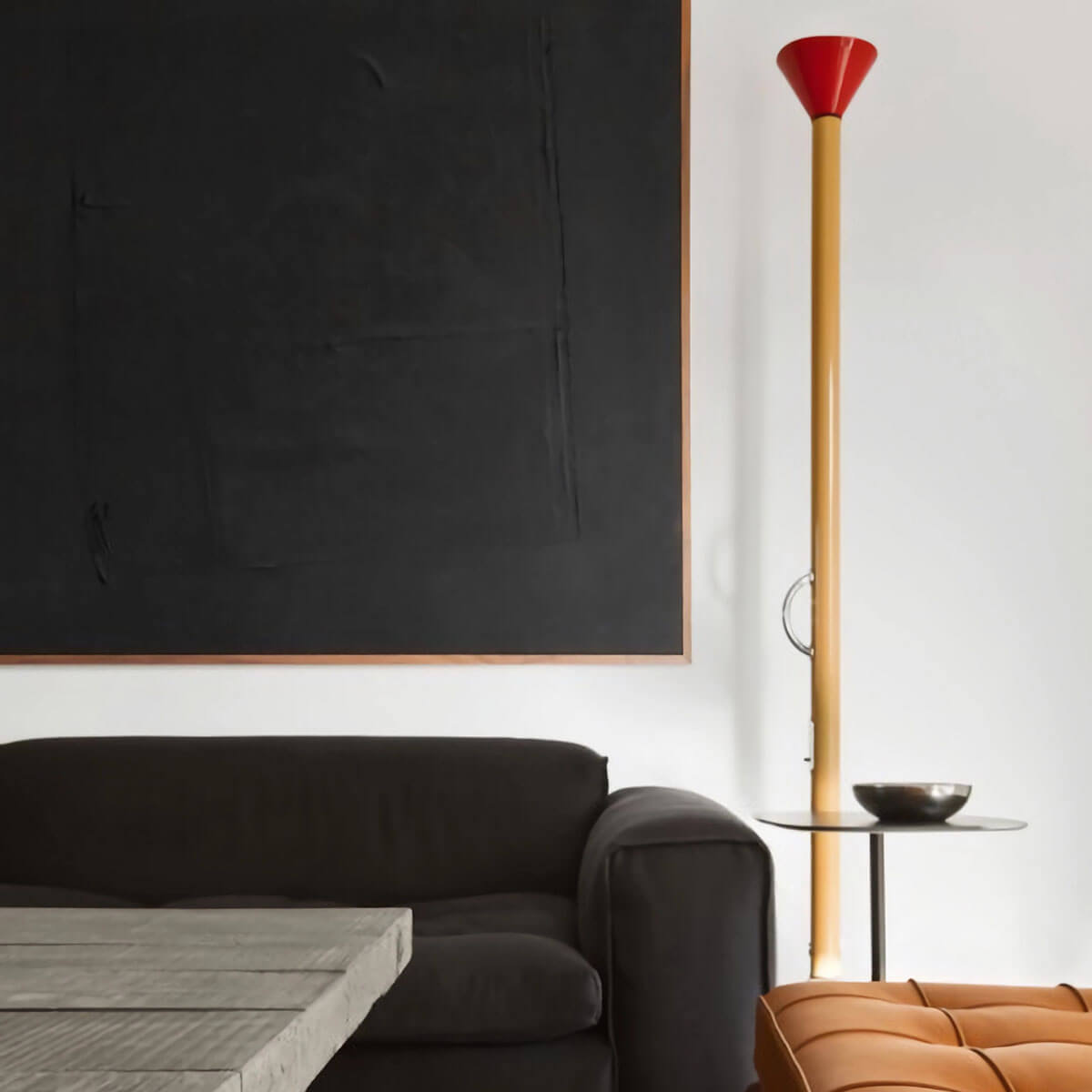 Mobile / WhiteMenu / Callimaco Floor Lamp, designed by Ettore Sottsass