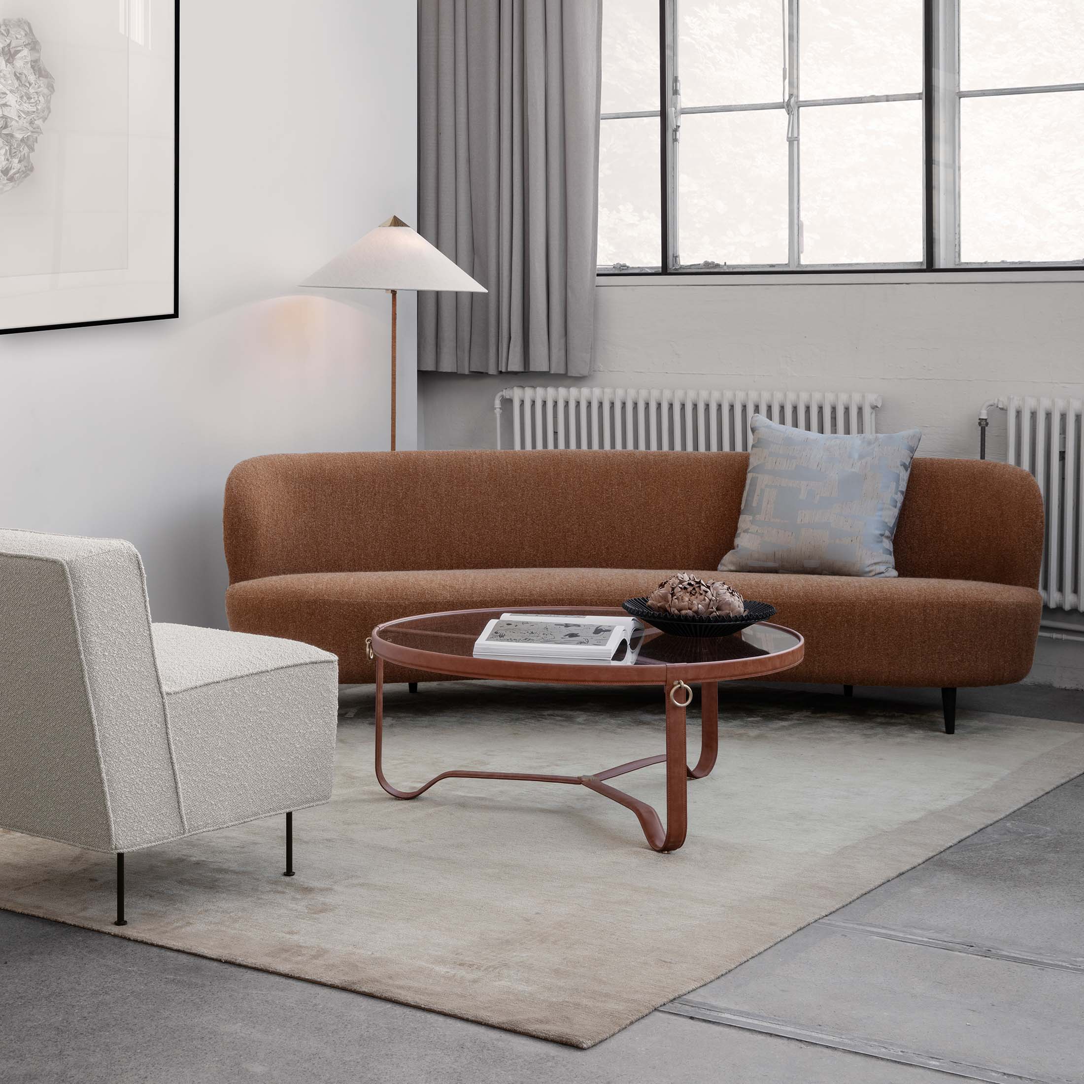 Mobile / Adnet Coffee Table, designed by Jacques Adnet and made by Gubi