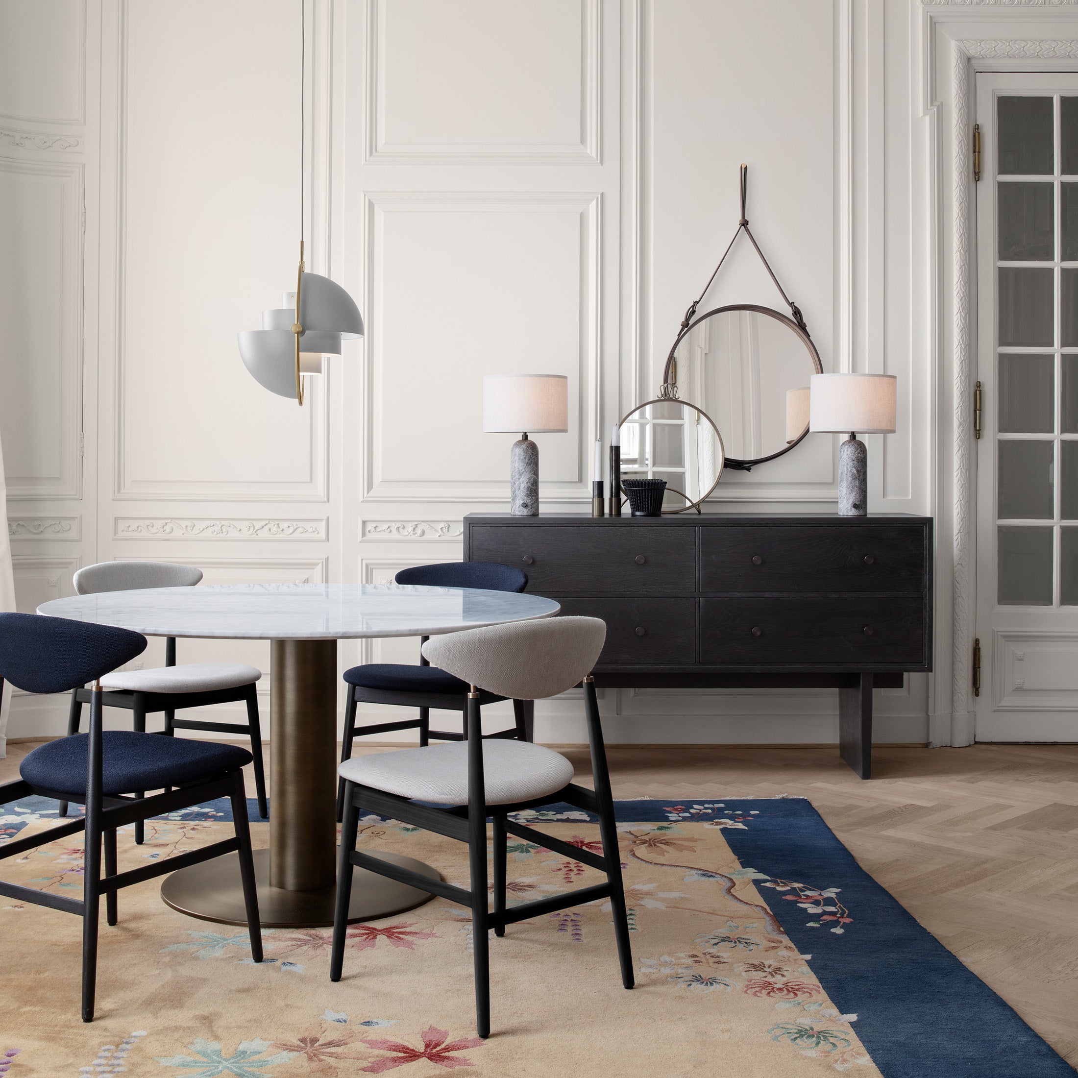 Mobile / Adnet Wall Mirror, designed by Jacques Adnet and made by Gubi