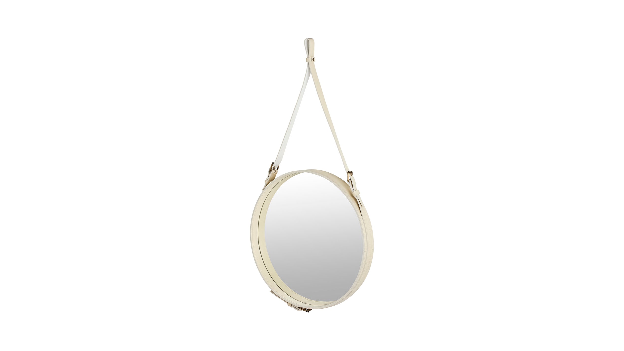 Desktop / Adnet Wall Mirror, designed by Jacques Adnet and made by Gubi