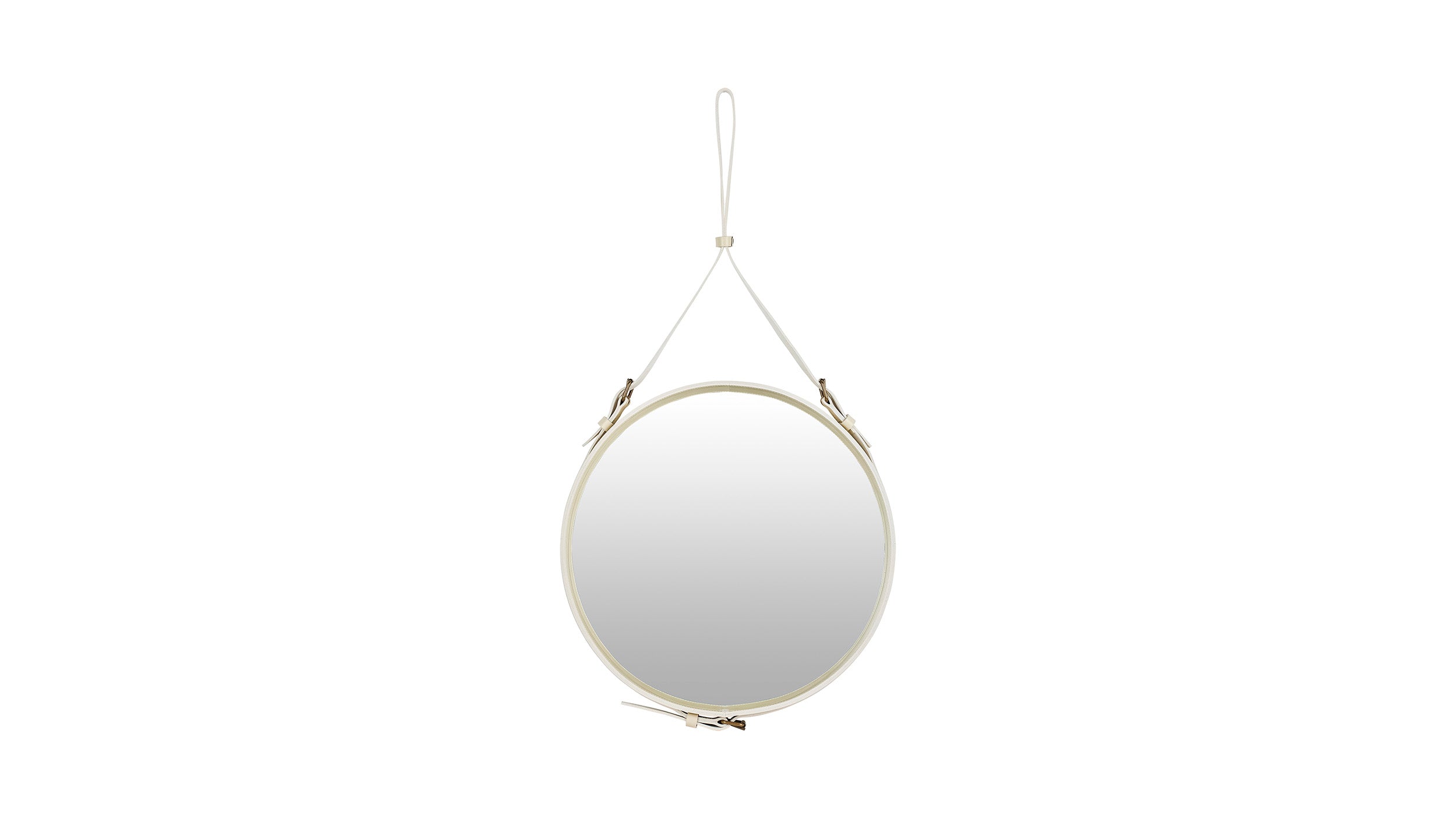 Desktop / Adnet Wall Mirror, designed by Jacques Adnet and made by Gubi