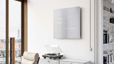 Desktop / BlackMenu / Qlocktwo Clock, designed by Biegert & Funk