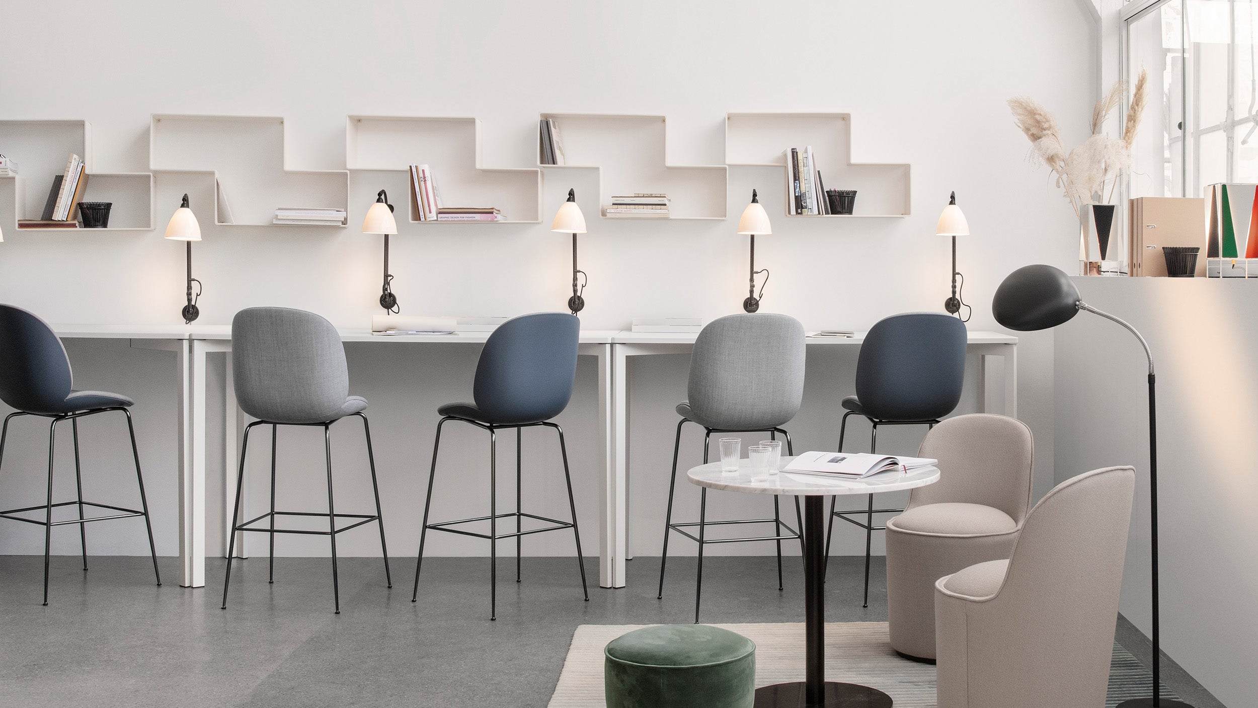 Desktop / Beetle Bar Chair, designed by GamFratesi for Gubi