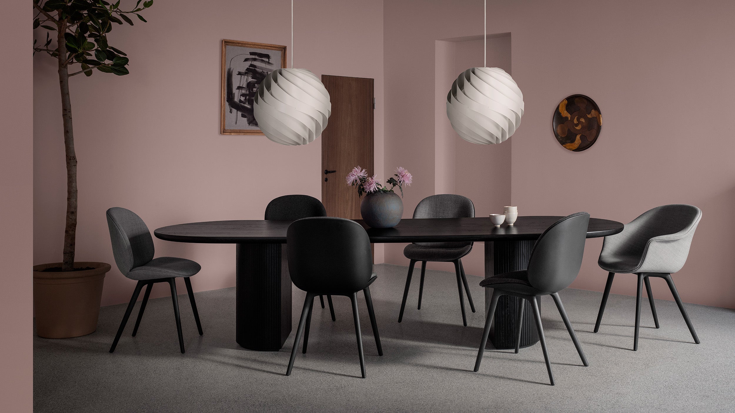 Desktop / Beetle Dining Chair, designed by GamFratesi for Gubi