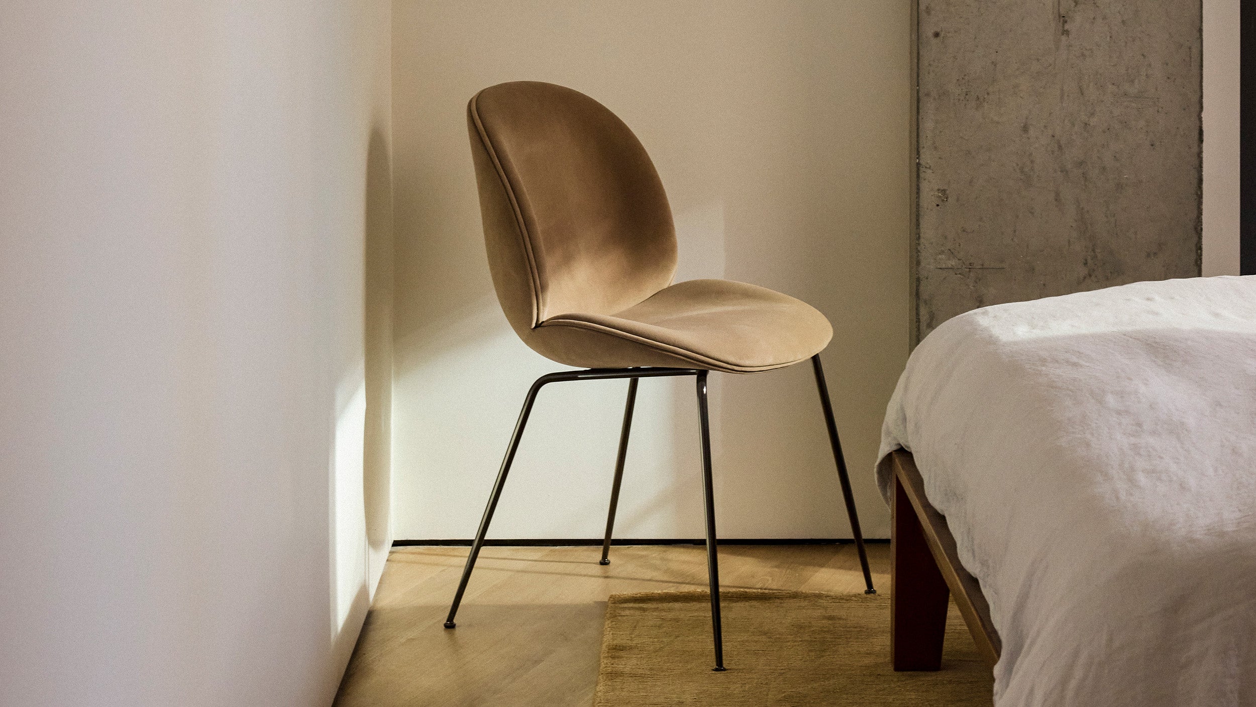 Desktop / Beetle Dining Chair, designed by GamFratesi for Gubi