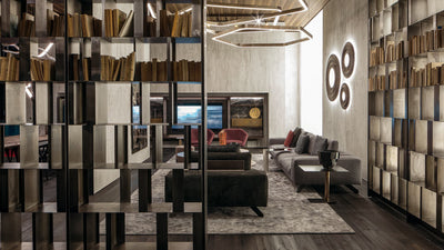 Desktop / Bistrot Shelving, designed by Massimo Castagna for Henge
