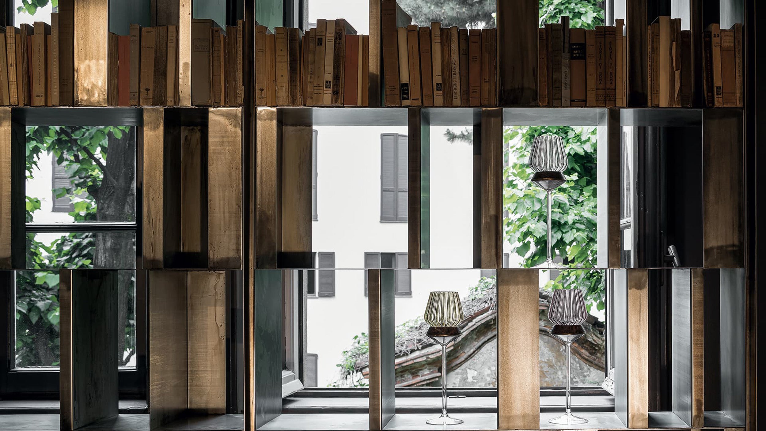 Desktop / Bistrot Shelving, designed by Massimo Castagna for Henge
