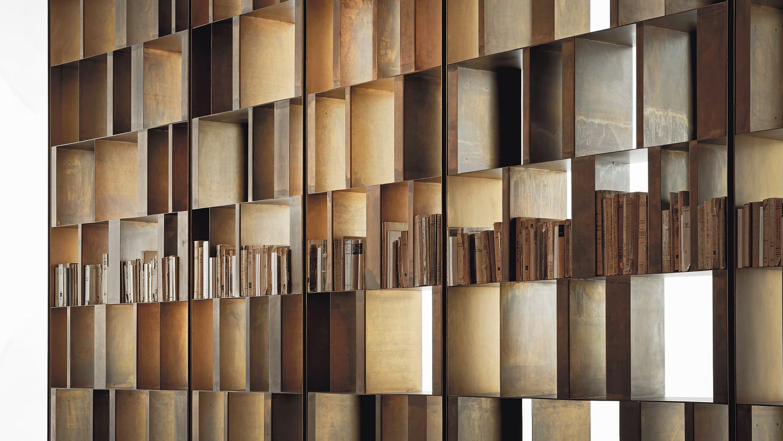 Desktop / Bistrot Shelving, designed by Massimo Castagna for Henge