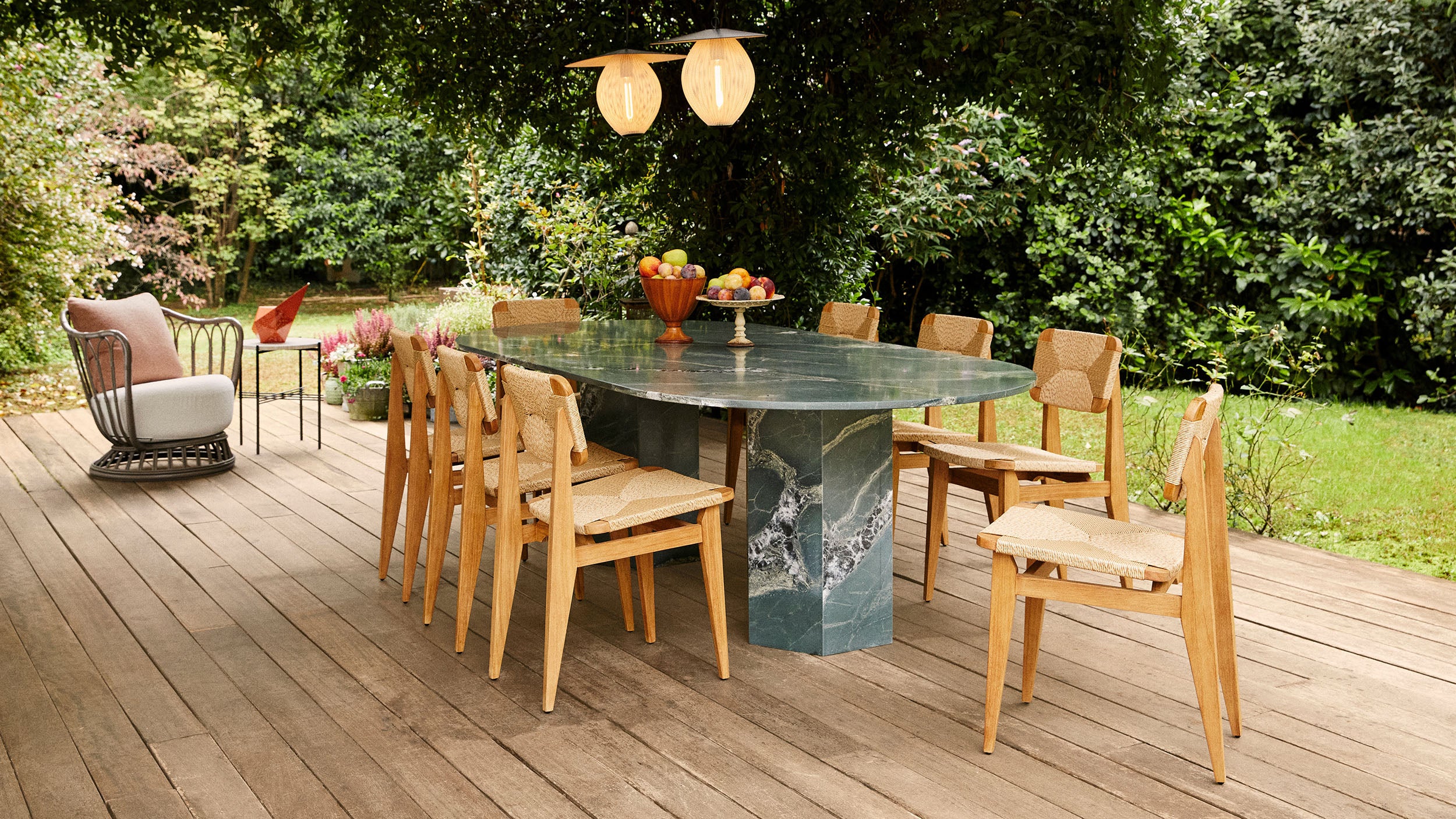 Desktop / C-Chair Dining Chair, designed by Marcel Gascoin for Gubi