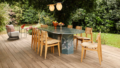 Desktop / C-Chair Dining Chair, designed by Marcel Gascoin for Gubi