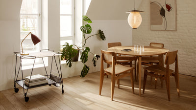 Desktop / C-Chair Dining Chair, designed by Marcel Gascoin for Gubi