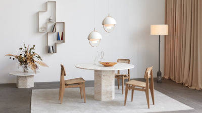 Desktop / C-Chair Dining Chair, designed by Marcel Gascoin for Gubi