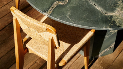 Desktop / C-Chair Dining Chair, designed by Marcel Gascoin for Gubi