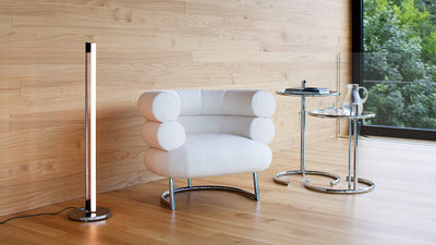Desktop / BlackMenu / Tube Light Floor Lamp, designed by Eileen Gray
