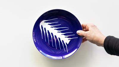 Desktop / Arete Set of 2 Dessert Plates, designed by Charlotte Perriand and made by Cassina