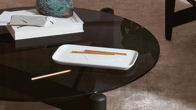 Le Course Du Soleil Rectangular Tray / Desktop / BlackMenu / Chandigarh Tray Collection, designed by Richard Ginori and Le Corbusier made by Cassina