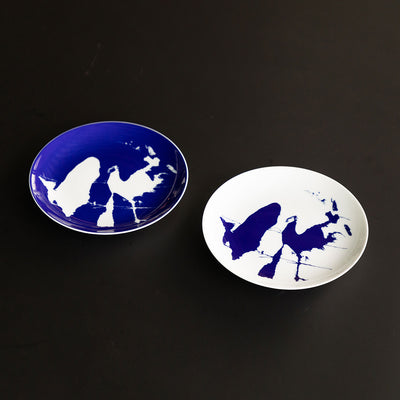Mobile / Neige Set of 2 Dessert Plate, designed by Charlotte Perriand and made by Cassina