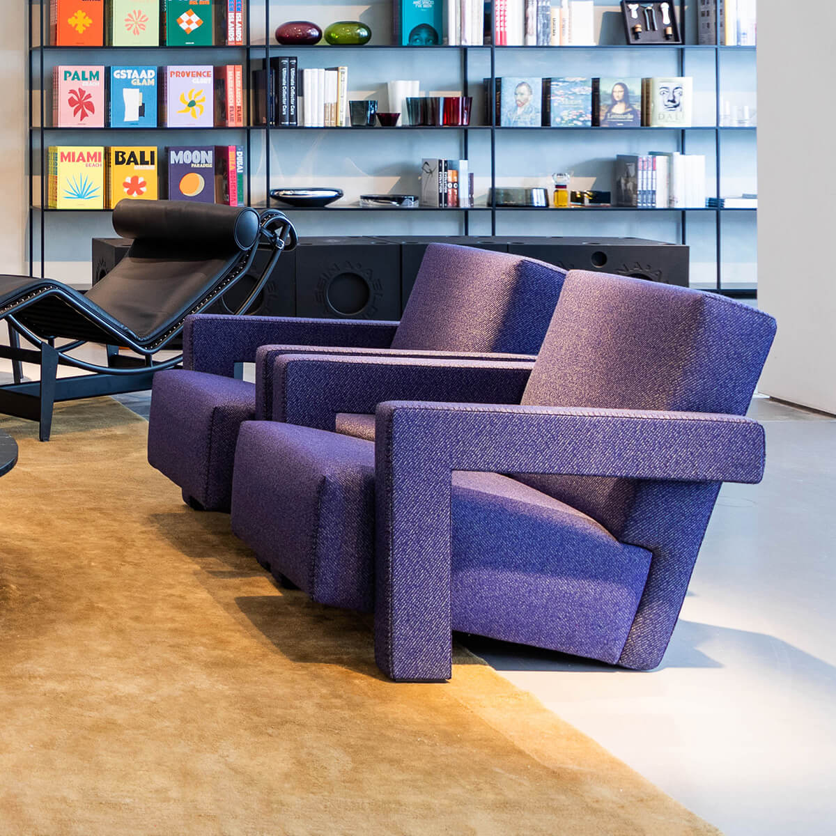 Purple Magic / Mobile / BlackMenu / Utrecht XL Armchair, designed by Gerrit Rietveld made by Cassina