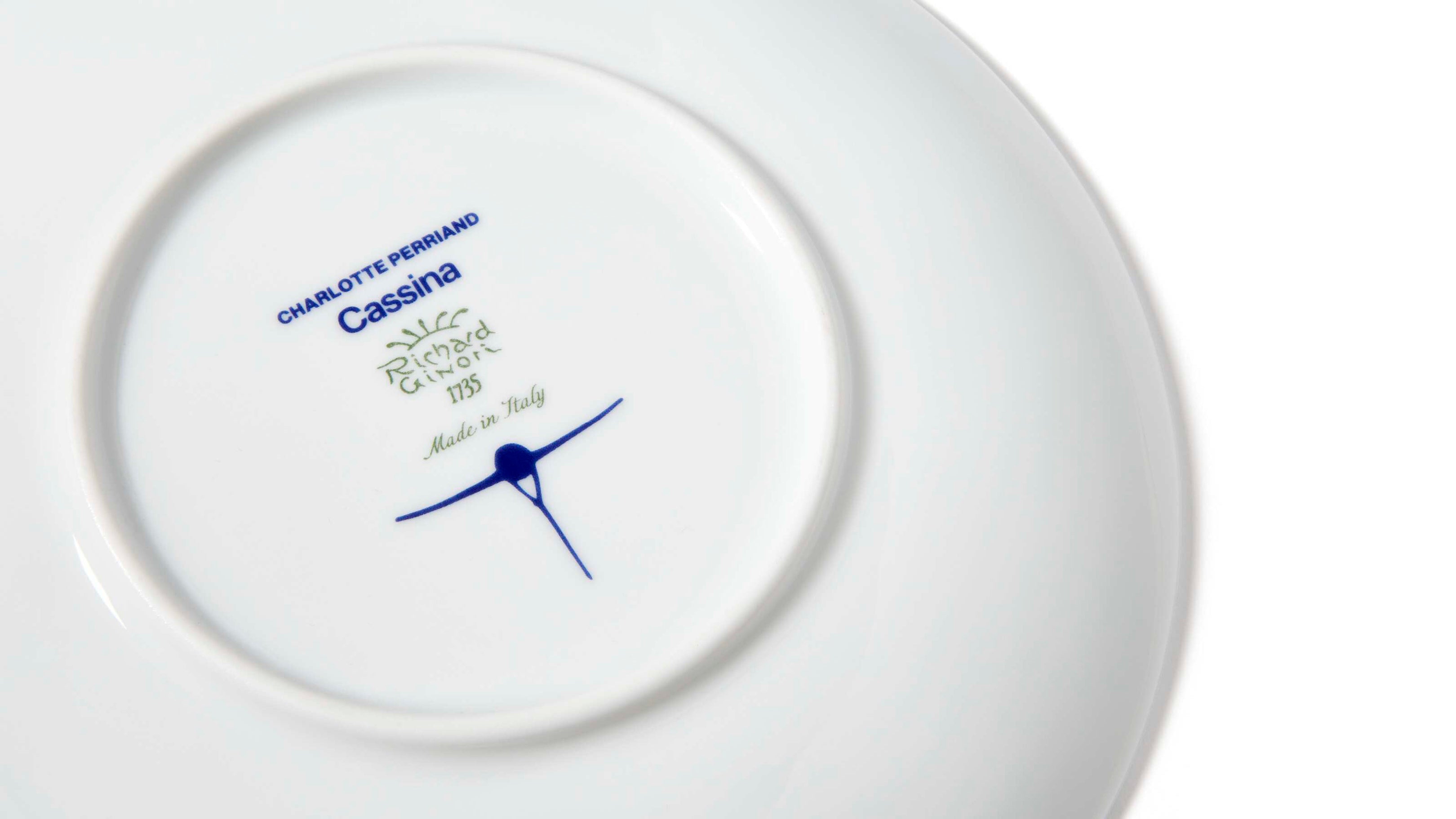 Desktop / Tronc Set of 2 Dessert Plates, designed by Charlotte Perriand and made by Cassina