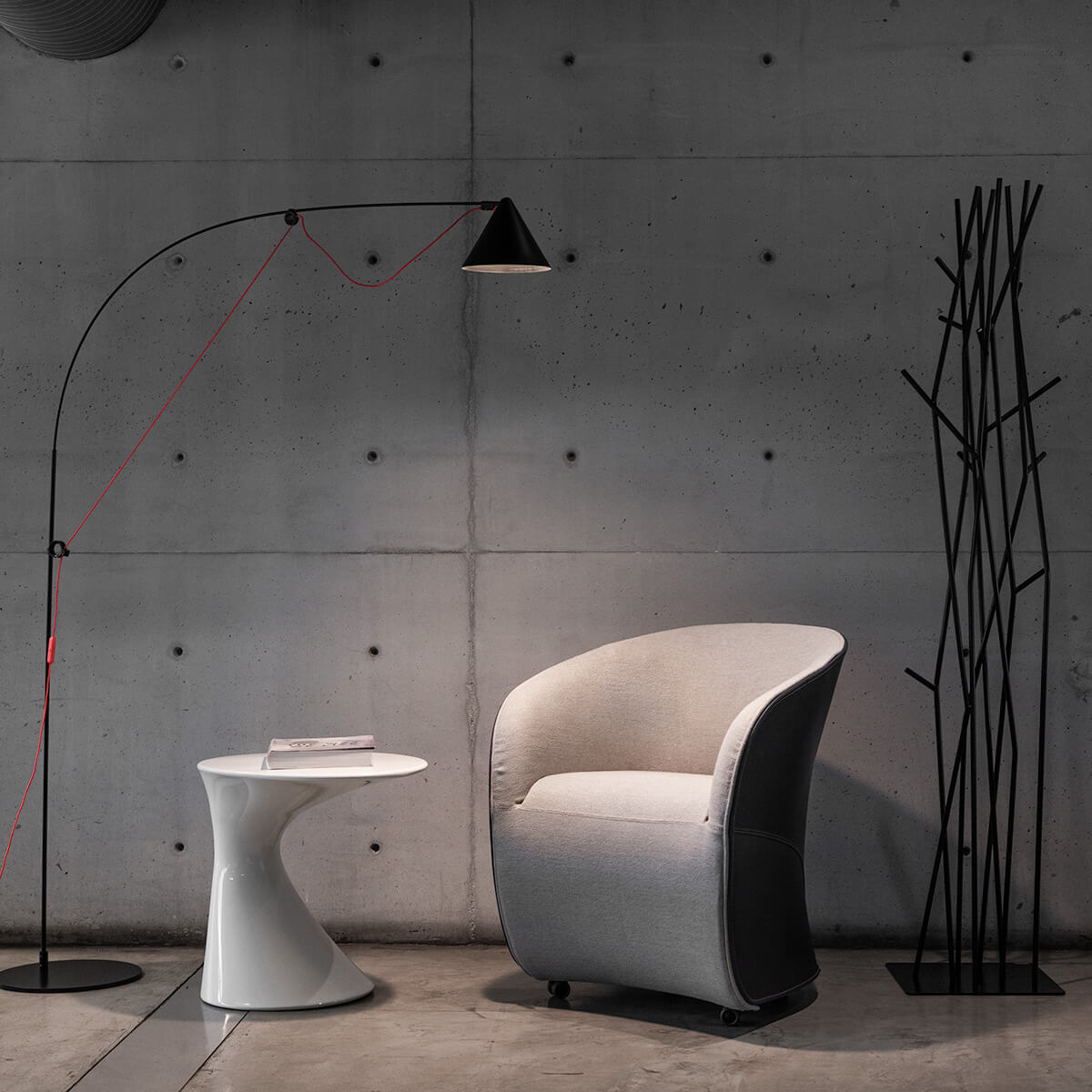 Mobile / WhiteMenu / Calla Small Armchair, designed by Noé Duchaufour Lawrance