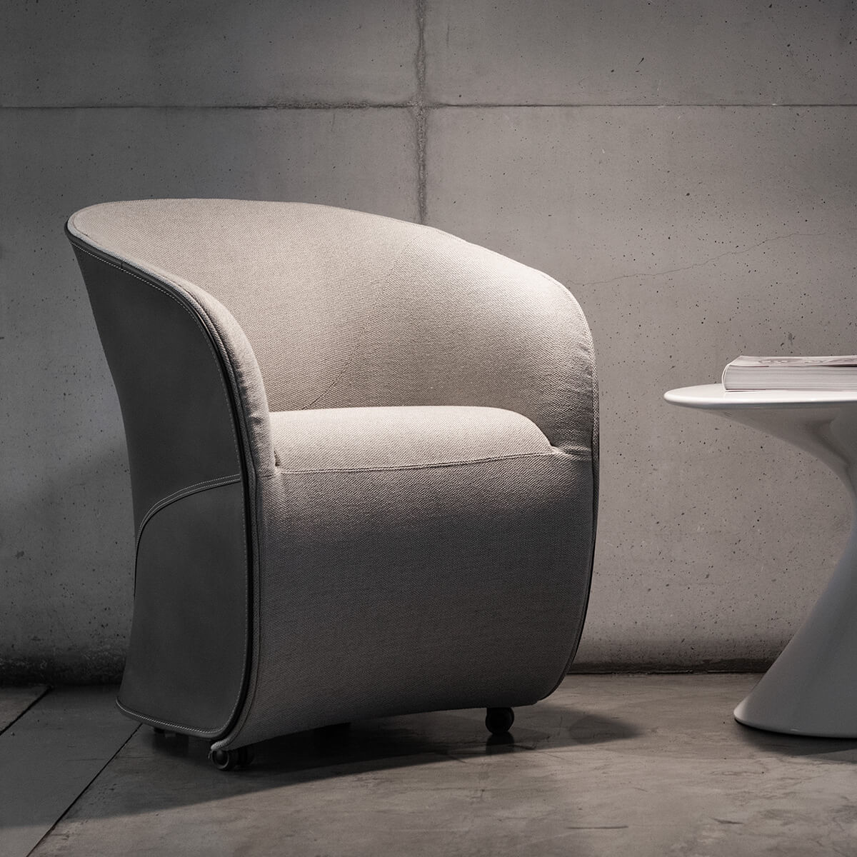 Mobile / WhiteMenu / Calla Small Armchair, designed by Noé Duchaufour Lawrance